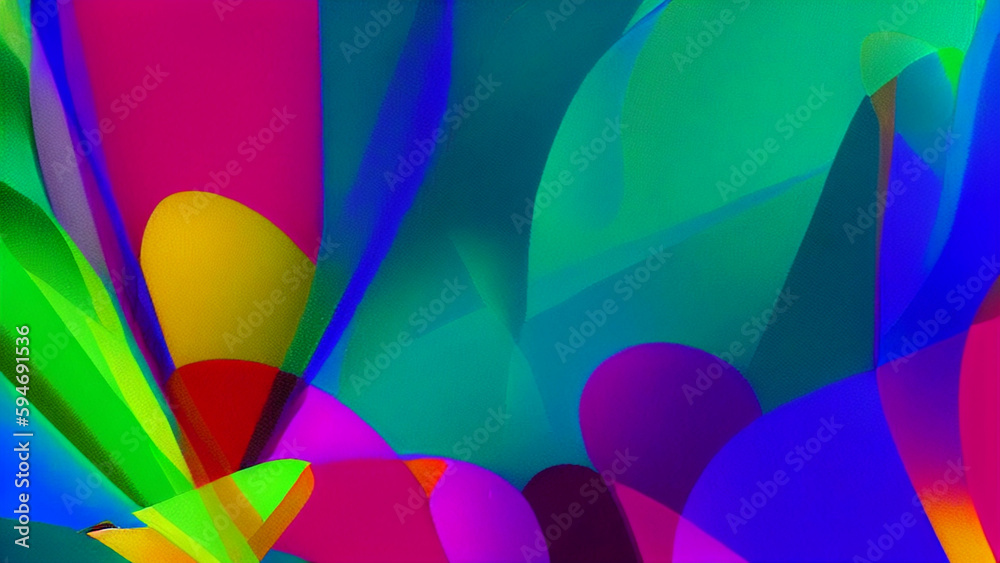 Abstract colorful background or wallpaper. Generative AI.