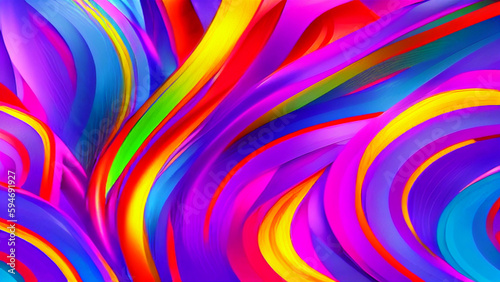 Abstract colorful background or wallpaper. Generative AI.