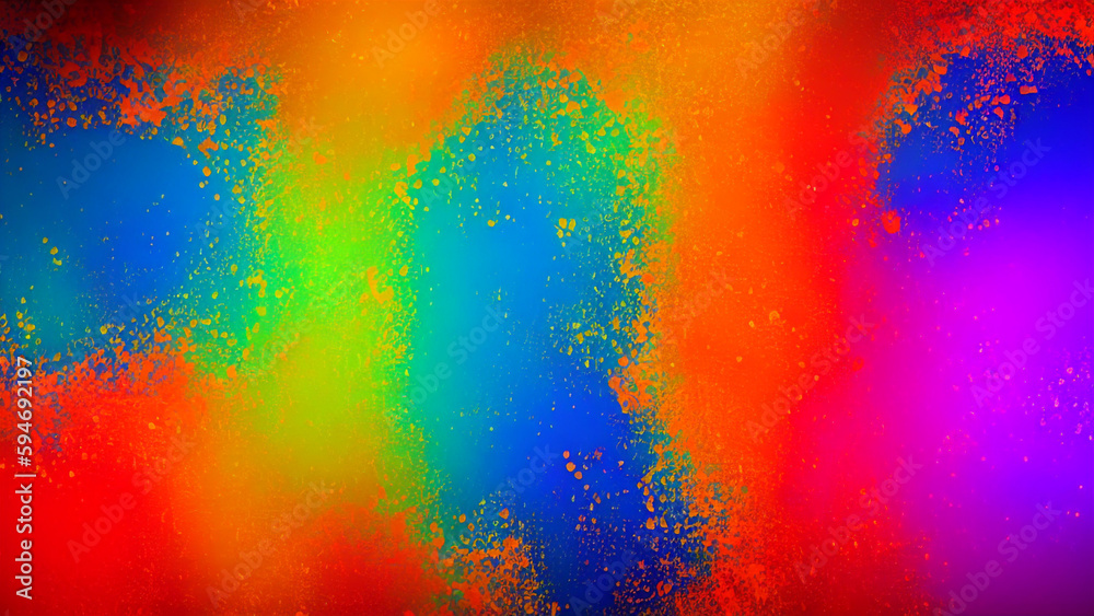 Abstract colorful spraypainted background or wallpaper. Generative AI.