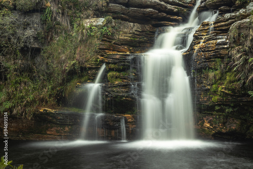 waterfall in the city of Santo Antonio do Itamb    State of Minas Gerais  Brazil