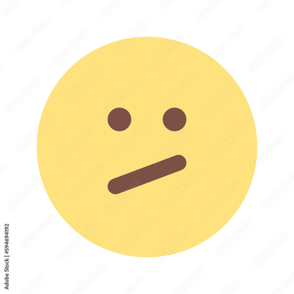 Fototapeta premium confused flat icon