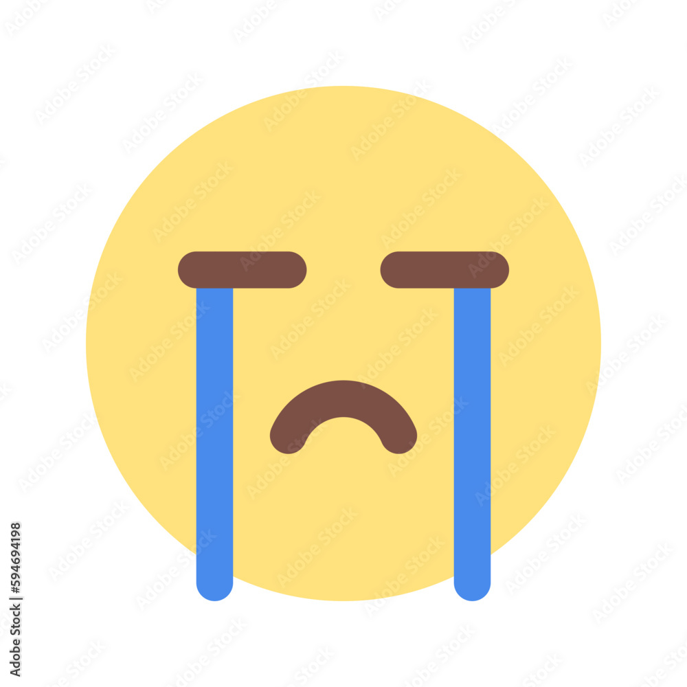 crying flat icon crying flat icon