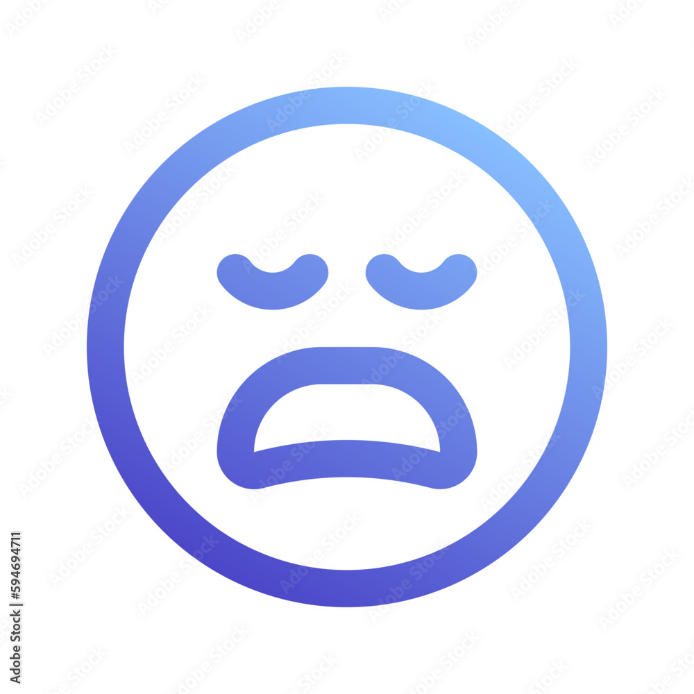 disappointment gradient icon disappointment gradient icon