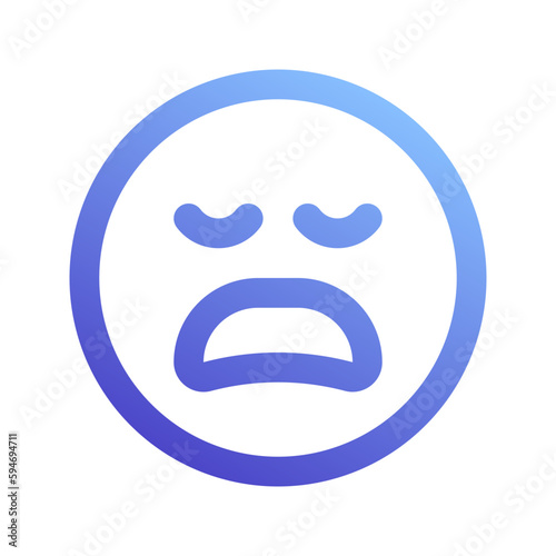 disappointment gradient icon