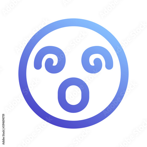 dizzy gradient icon