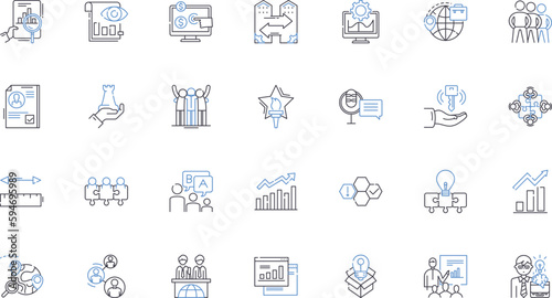 Customer insights line icons collection. Feedback, Analytics, Trends, Preferences, Behavior, Perception, Satisfaction vector and linear illustration. Loyalty,Experience,Emotion outline signs set