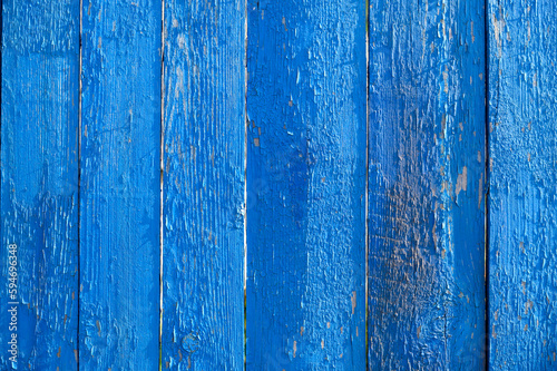 wooden blue boards for the fence