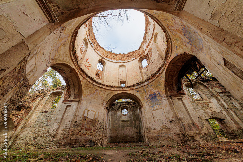 cerkiew, ruiny