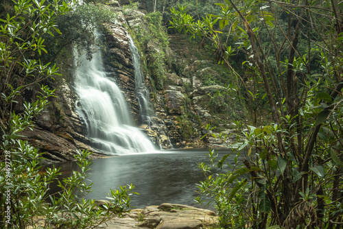 waterfall in the city of Santo Antonio do Itamb    State of Minas Gerais  Brazil