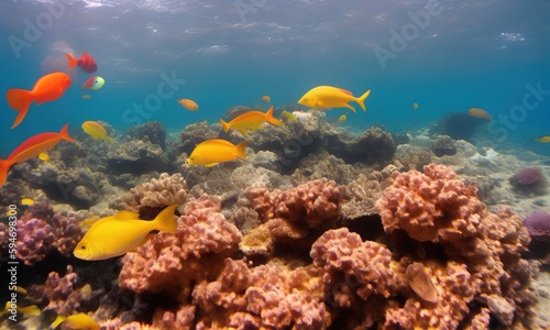 Fototapeta Naklejka Na Ścianę i Meble -  coral reef and fish