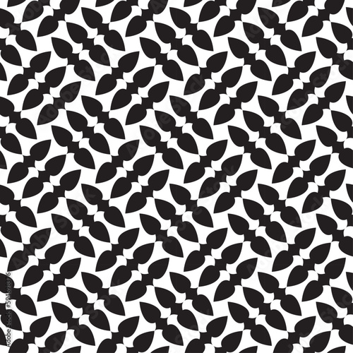 Vector seamless models. Modern stylish texture. Composition from regularly repeating geometrical element. Monochrome, simple. Vector illustrations.