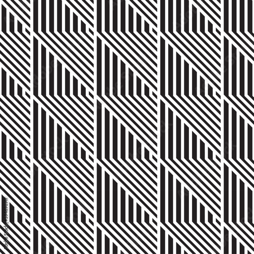 Vector seamless models. Modern stylish texture. Composition from regularly repeating geometrical element. Monochrome, simple. Vector illustrations.