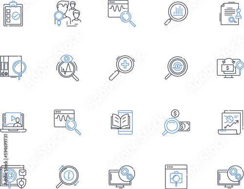 Sick-and-tired line icons collection. Exhausted, Fatigued, Drained, Frustrated, Overwhelmed, Weary, Irritated vector and linear illustration. Annoyed,Disgusted,Aggravated outline signs set