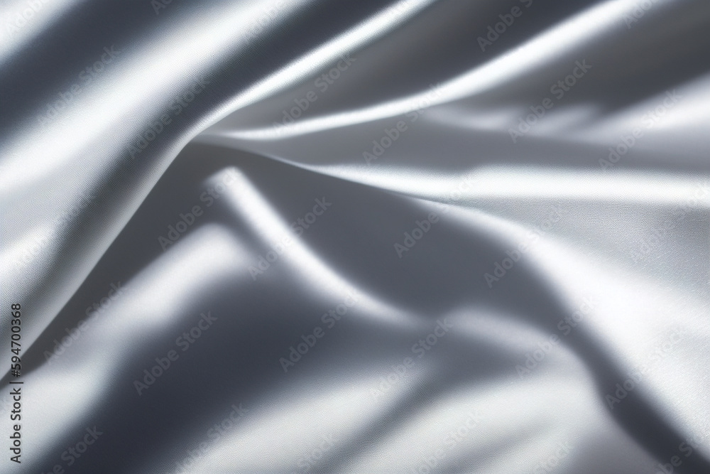 wrinkled smooth silk fabric silver background, abstract wrinkled smooth silk fabric silver background, abstract
