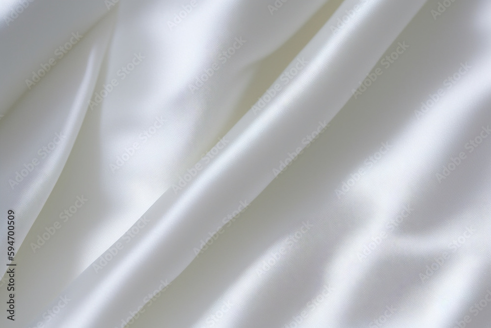white satin fabric background, wrinkled fabric white satin fabric background, wrinkled fabric