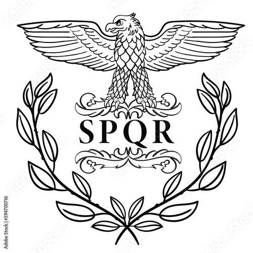Roman Eagle with the inscription SPQR