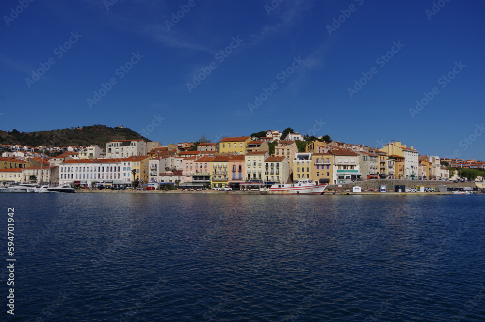 port et village typique de Port - Vendres dans les Pyrénées Orientales