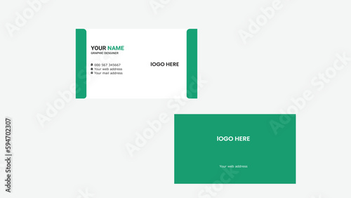 Business card design template, Clean professional business card template, visiting card, business card template.