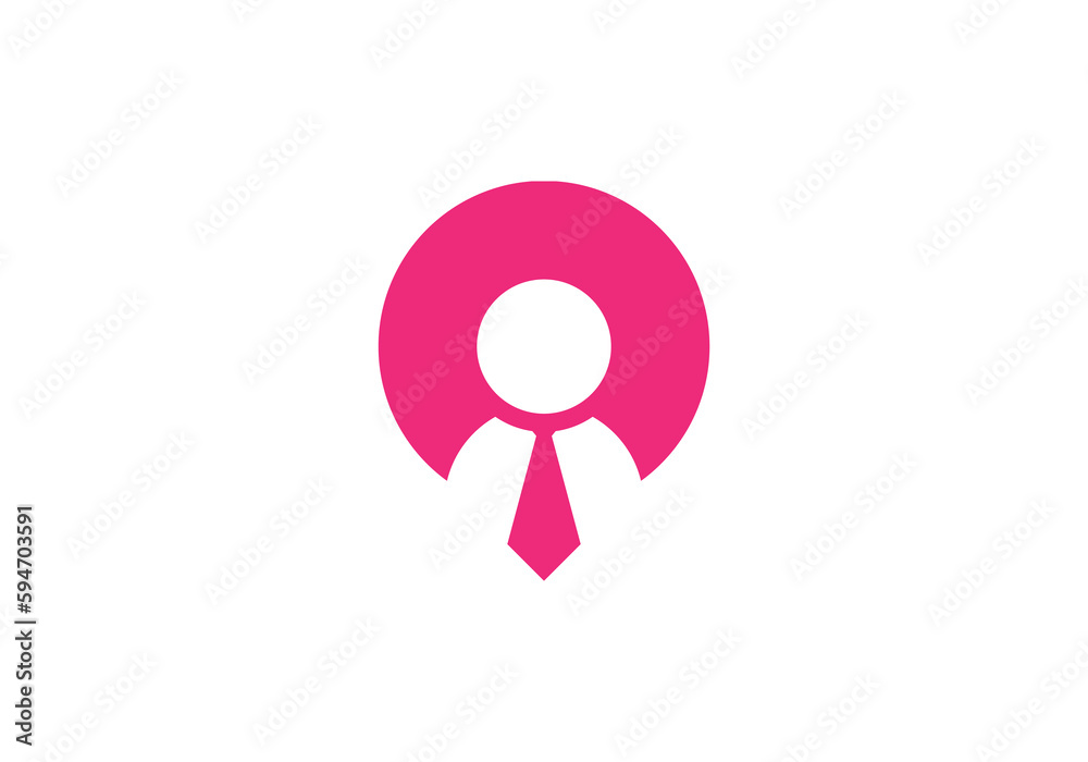 Flat pin job logo design vector template illustration Flat pin job logo design vector template illustration