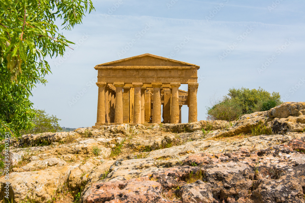 Agrigento is the Italian Capital of Culture 2025. Temple of Concordia in Valley of the Temples, Agrigento , Sicily (Italy) Agrigento is the Italian Capital of Culture 2025. Temple of Concordia in Valley of the Temples, Agrigento , Sicily (Italy)