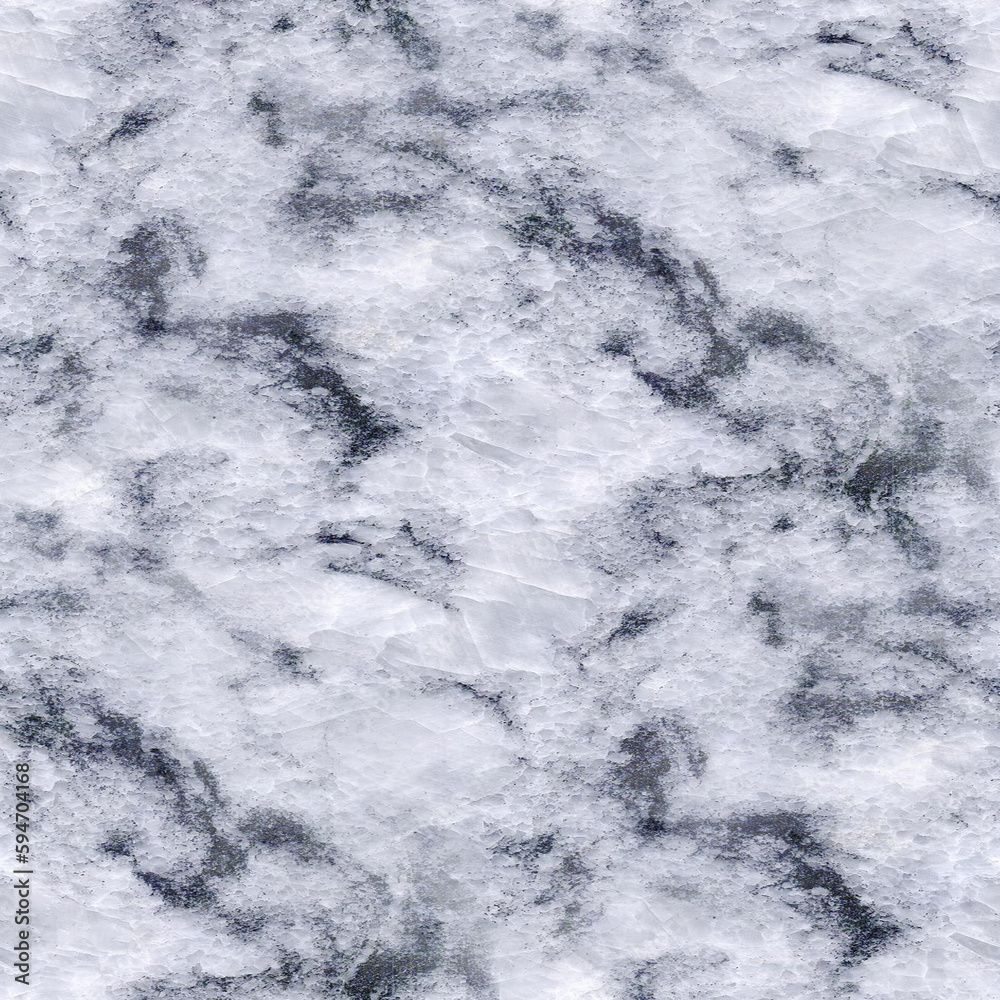 Seamless marble tile texture. Abstract background best for wallpaper or interior design. Never ending pattern. White and grey tones. 
