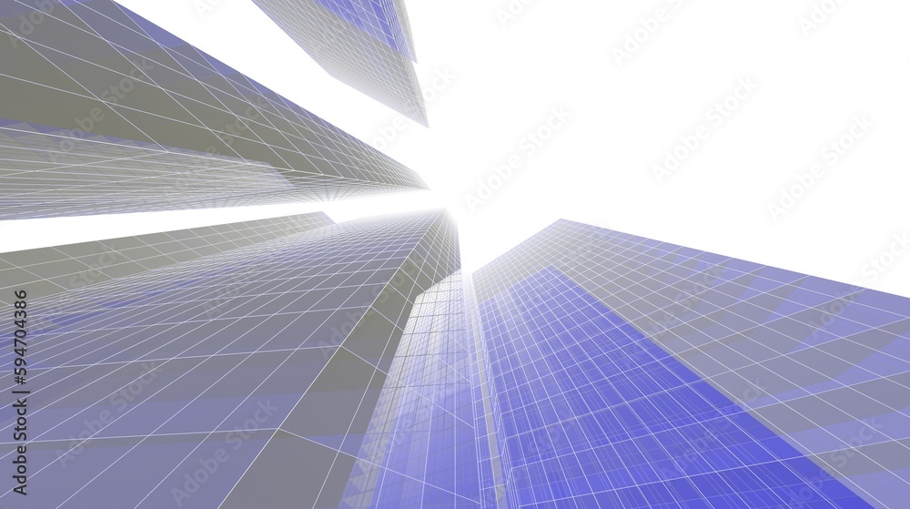Abstract architecture building 3d rendering Abstract architecture building 3d rendering