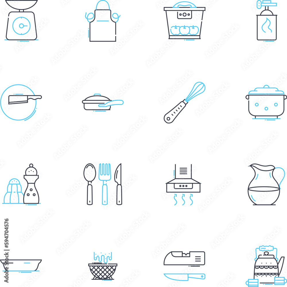 Fryer linear icons set. Crispy, Oil, Deep-fry, Fried, Golden, Delicious, Grease line vector and concept signs. Potatoes,Chicken,Fish outline illustrations Fryer linear icons set. Crispy, Oil, Deep-fry, Fried, Golden, Delicious, Grease line vector and concept signs. Potatoes,Chicken,Fish outline illustrations