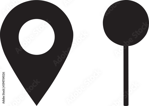 Map Pins Vector File, Vector Bundle File-Cut File-Vector Clip Art  