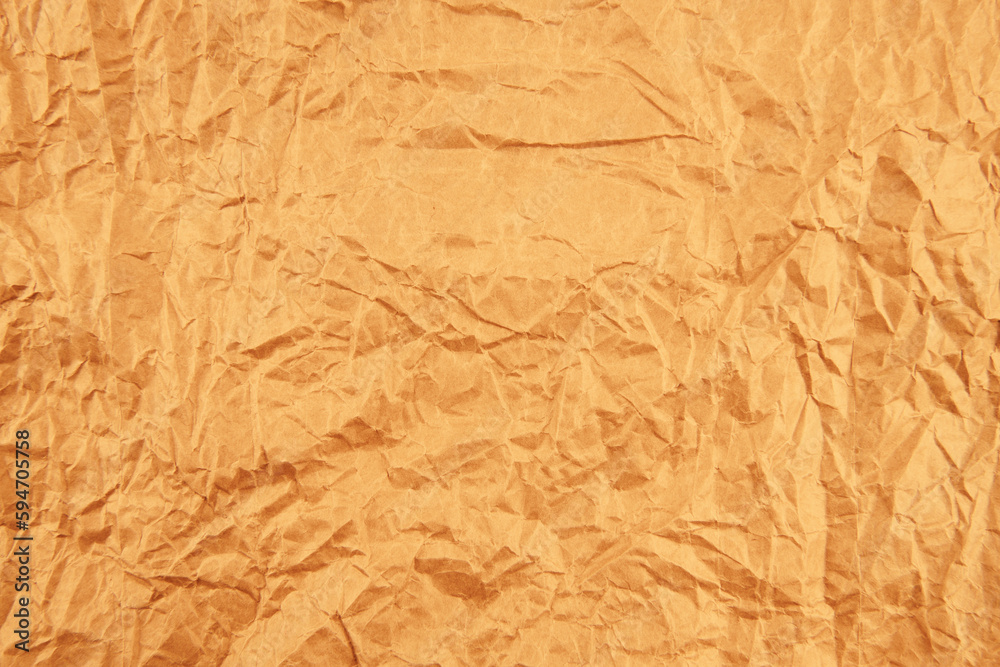 Obraz premium Brown crumpled paper background vignette