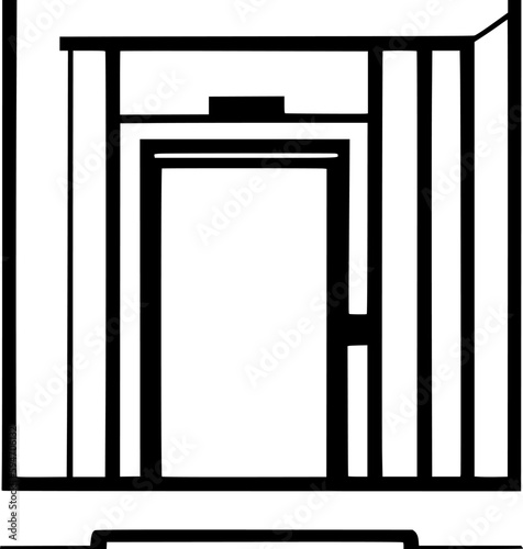 elevator icon vector symbol design illustration