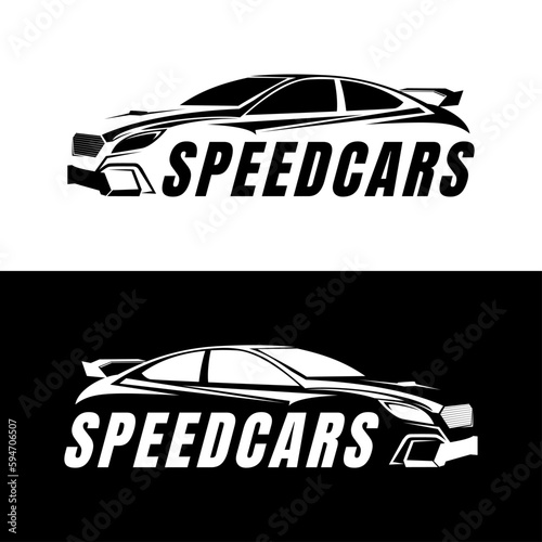 speed cars design logo vector