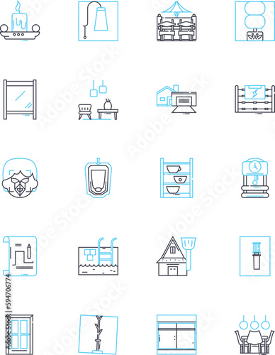 Ottoman linear icons set. Empire, Sultan, Janissary, Harem, Istanbul, Mosque, Caliphate line vector and concept signs. Silk,Coffee,Bazaars outline illustrations