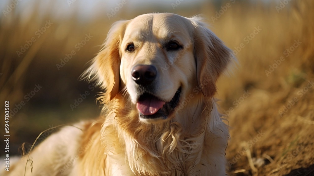 golden retriever dog generative ai golden retriever dog generative ai