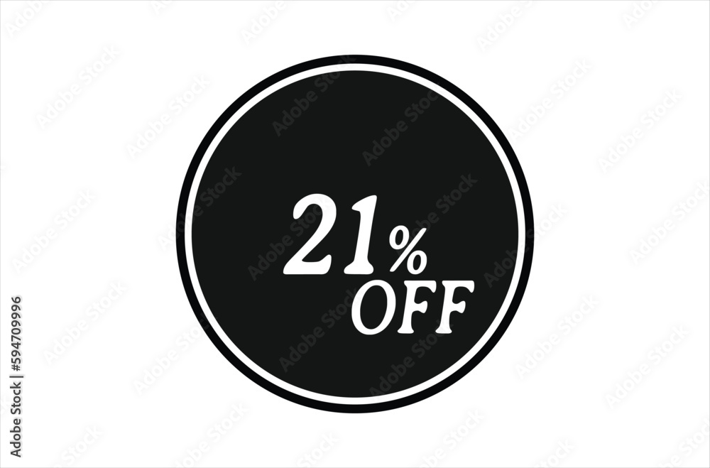 21% Off, Sale Discount Banner. Discount offer price, special offer sales promotions. vector template illustration 21% Off, Sale Discount Banner. Discount offer price, special offer sales promotions. vector template illustration