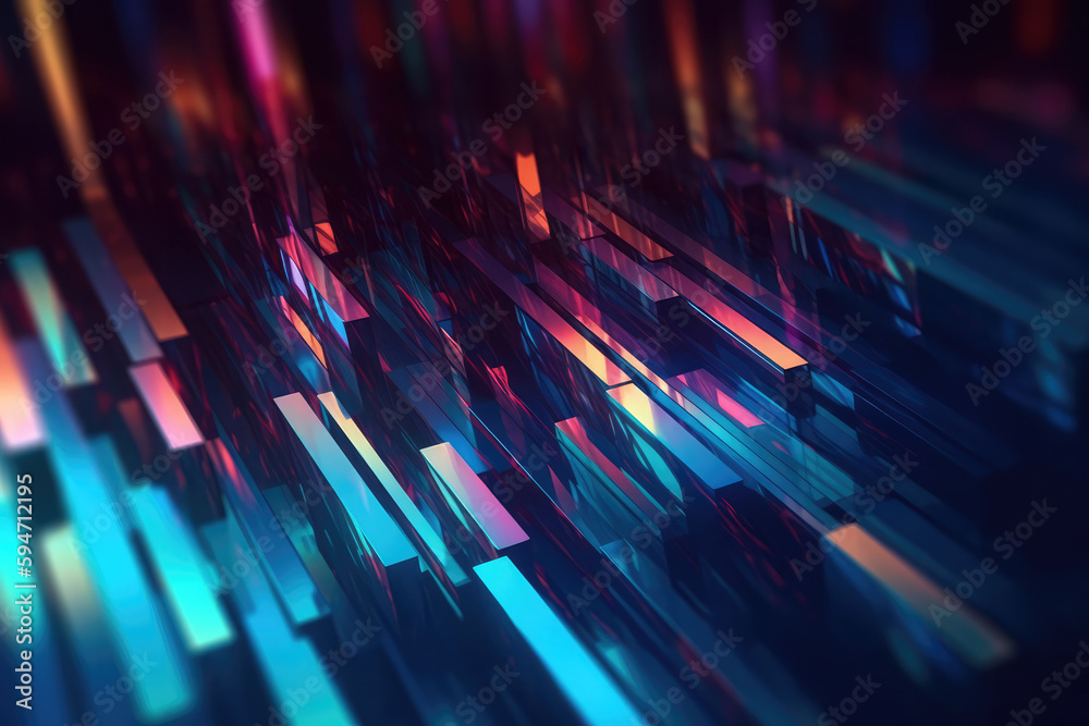 custom made wallpaper toronto digitalUltra futurist tech abstract background. Generative AI