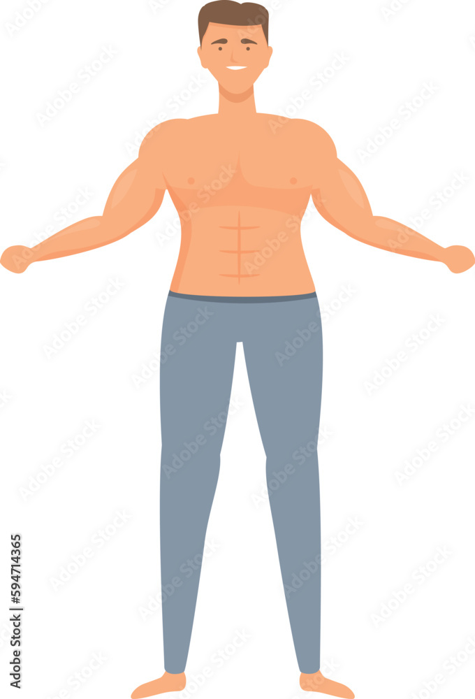 Strong sportsman icon cartoon vector. Muscle arm. Arm bicep Strong sportsman icon cartoon vector. Muscle arm. Arm bicep