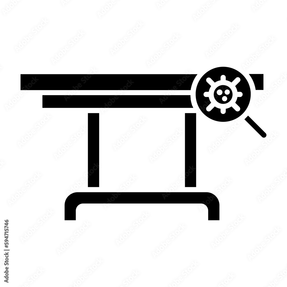 Virus Detection Glyph Icon Virus Detection Glyph Icon