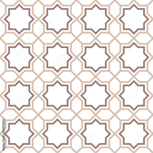 A seamless pattern with the image of a star