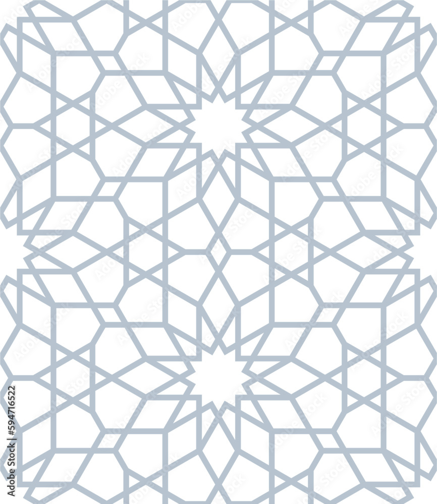 A seamless pattern with a geometric ornament