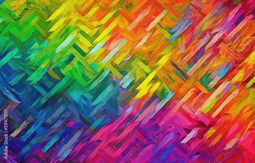 rainbow brush stroke textured background Generative AI