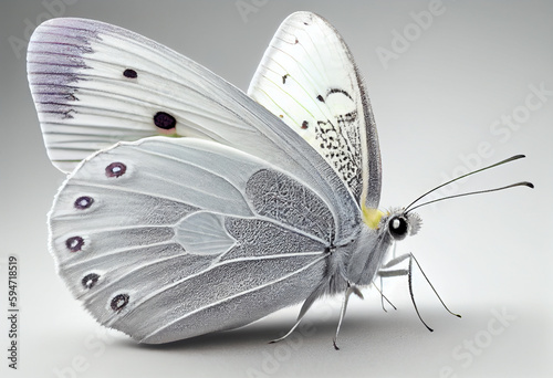 Beautiful photo Madeiran large white butterfly concept, contemporary natural and mood social background. Generative AI technology.	
 photo