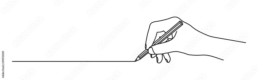 Hand holding a pencil and drawing a line. Hand drawn with thin line. Png clipart isolated on transparent background Hand holding a pencil and drawing a line. Hand drawn with thin line. Png clipart isolated on transparent background