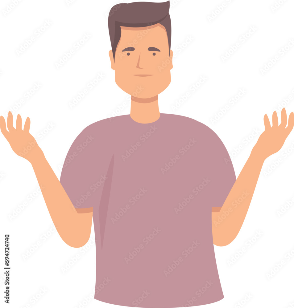 Why so loud icon cartoon vector. Talk person. Man character Why so loud icon cartoon vector. Talk person. Man character