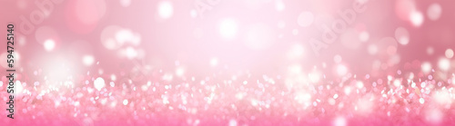 Pink glitters with a blurry background
