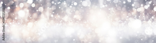 silver glitters with a blurry background