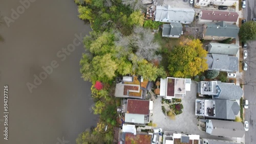 River and Houses