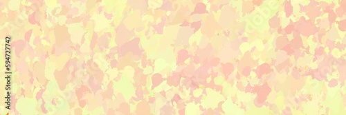 Abstract painted background in yellow and pink colors, pain spots. Art Brushed Banner. Delicate pastel colors.