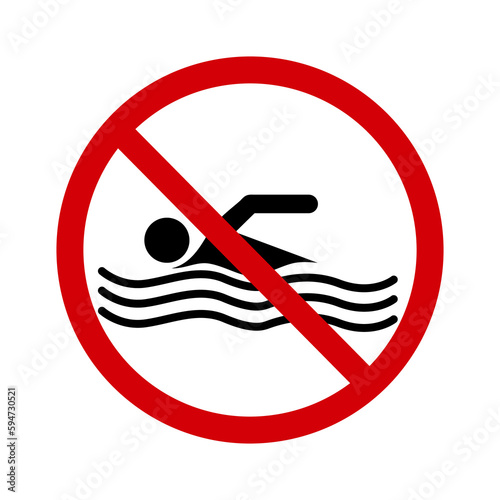Foto No swim sign