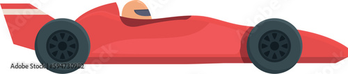 Racing car icon cartoon vector. Race team. Rally vehicle