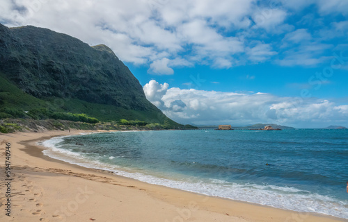 Spectacular scenery along the famous North Shore of Oahu Island, Hawaii, USA 